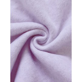 Plus Size Women's Cute Puppy Print Hoodie - Cozy Fleece-Lined Sweatshirt with Front Pocket & Drawstring Hood, Machine Washable Fall Winter Casual Fashion, Cute Hoodies, Autumn Apparel, Playful Design, Durable Zipper Detail