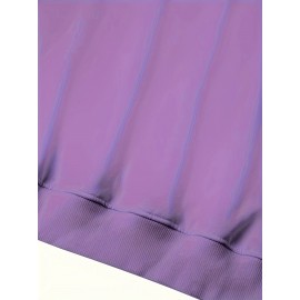 Plus Size Women's Loose Fit Long Sleeve Sweatshirt - Geometric Pattern Round Neck Casual Pullover, All-Season Soft Breathable Fabric, Machine Washable for Everyday Comfort, Comfortable Clothing, Playful Design, Easy Care Material