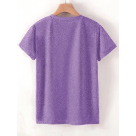 3pcs Women'S Retro Graphic T-Shirt Set - 