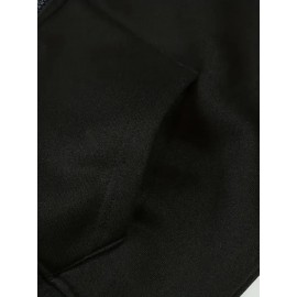 Women's Plus Size New York Graphic Hoodie - Casual Gray Zip-Up Sweatshirt with Kangaroo Pocket, Long Sleeves, and Ribbed Cuffs, Cute Hoodies