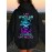 Plus Size Women'S Casual Hoodie with Bold Skull & Letter Print - Soft, Long Sleeve Pullover with Drawstring, Pockets, and 