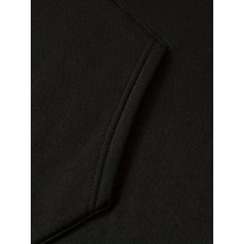 [Chicago U.S.A. Print Hoodie Set] Red Polyester Women's Chicago U.S.A. Letter Print Hoodie & Pants Set - Drawstring, Machine Washable Casual Outfit